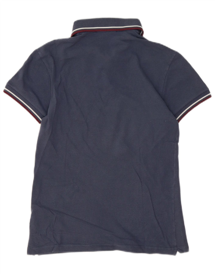 FRED PERRY Mens Polo Shirt Small Navy Blue Cotton