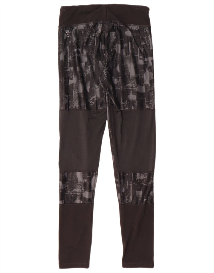 Puma Girls Leggings 13-14 Years  Black Geometric
