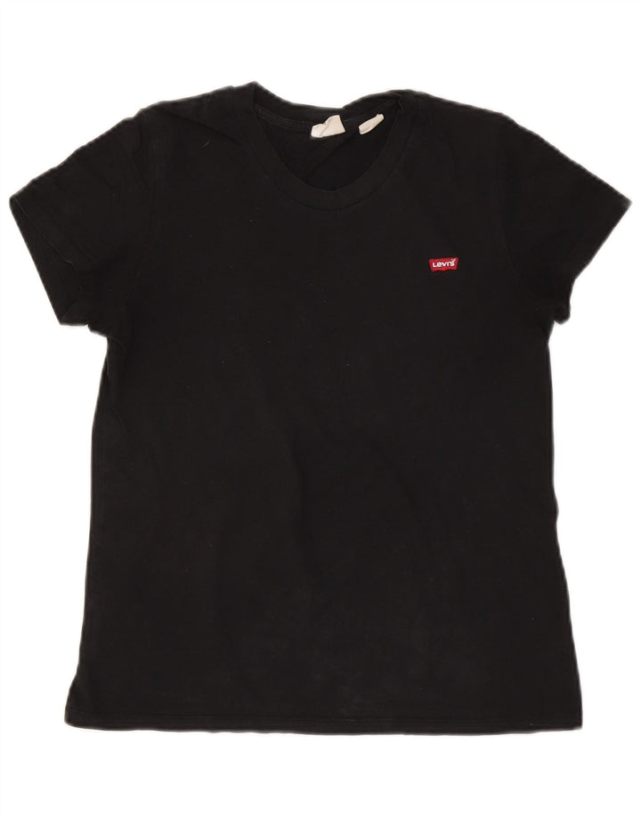 Levi's Womens T-Shirt Top UK 6 XS Black