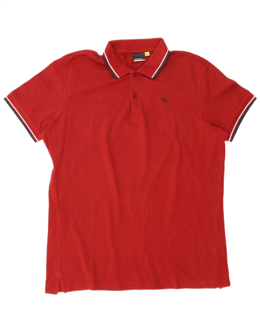 DIADORA Mens Polo Shirt 2XL Maroon Cotton
