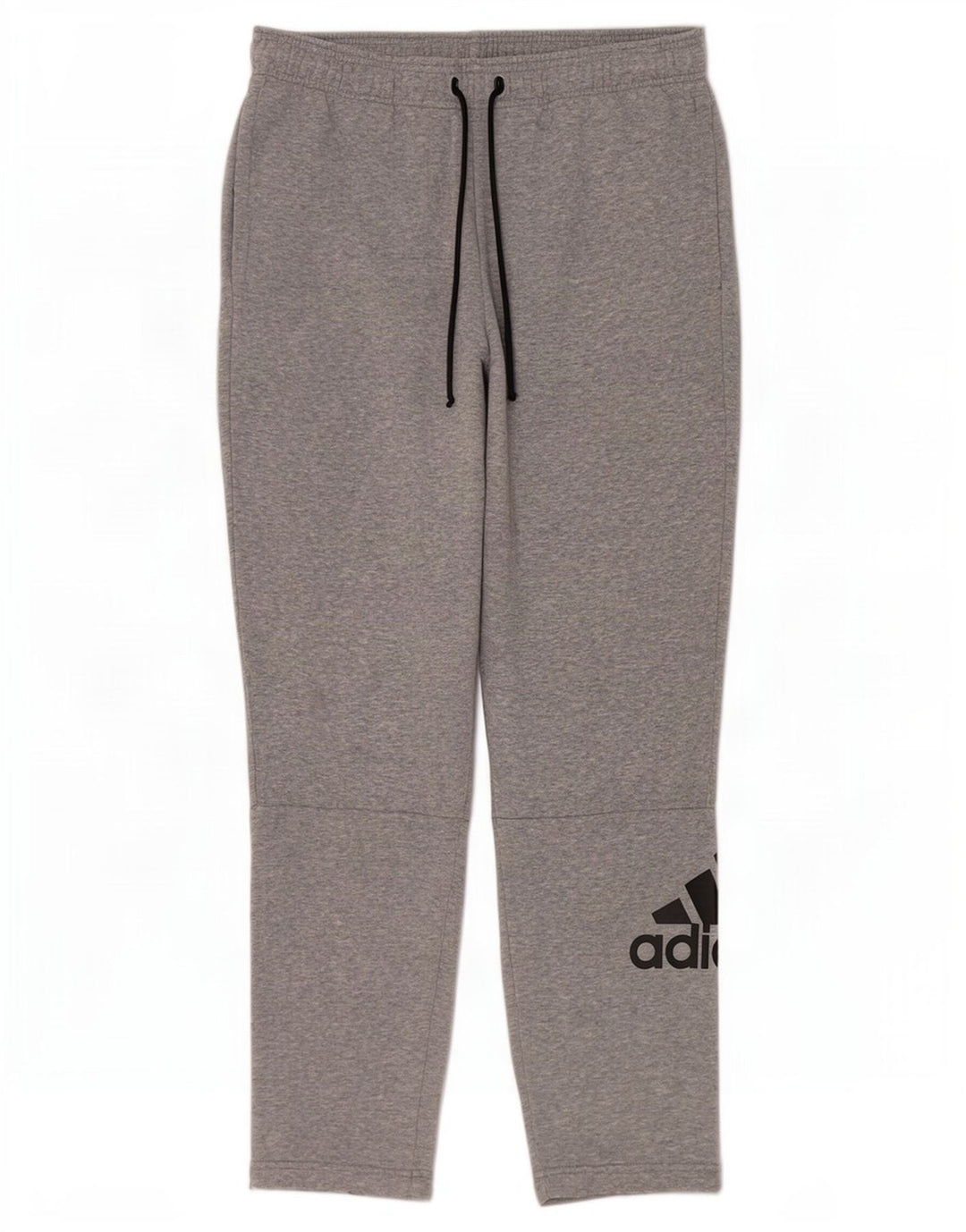 Adidas Mens Graphic Tracksuit Trousers Large Grey Cotton