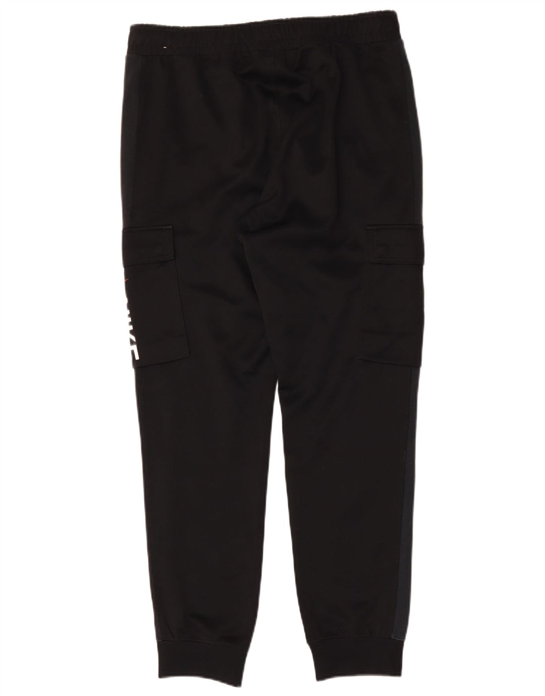 Nike Mens Graphic Cargo Tracksuit Trousers Joggers Medium Black Cotton