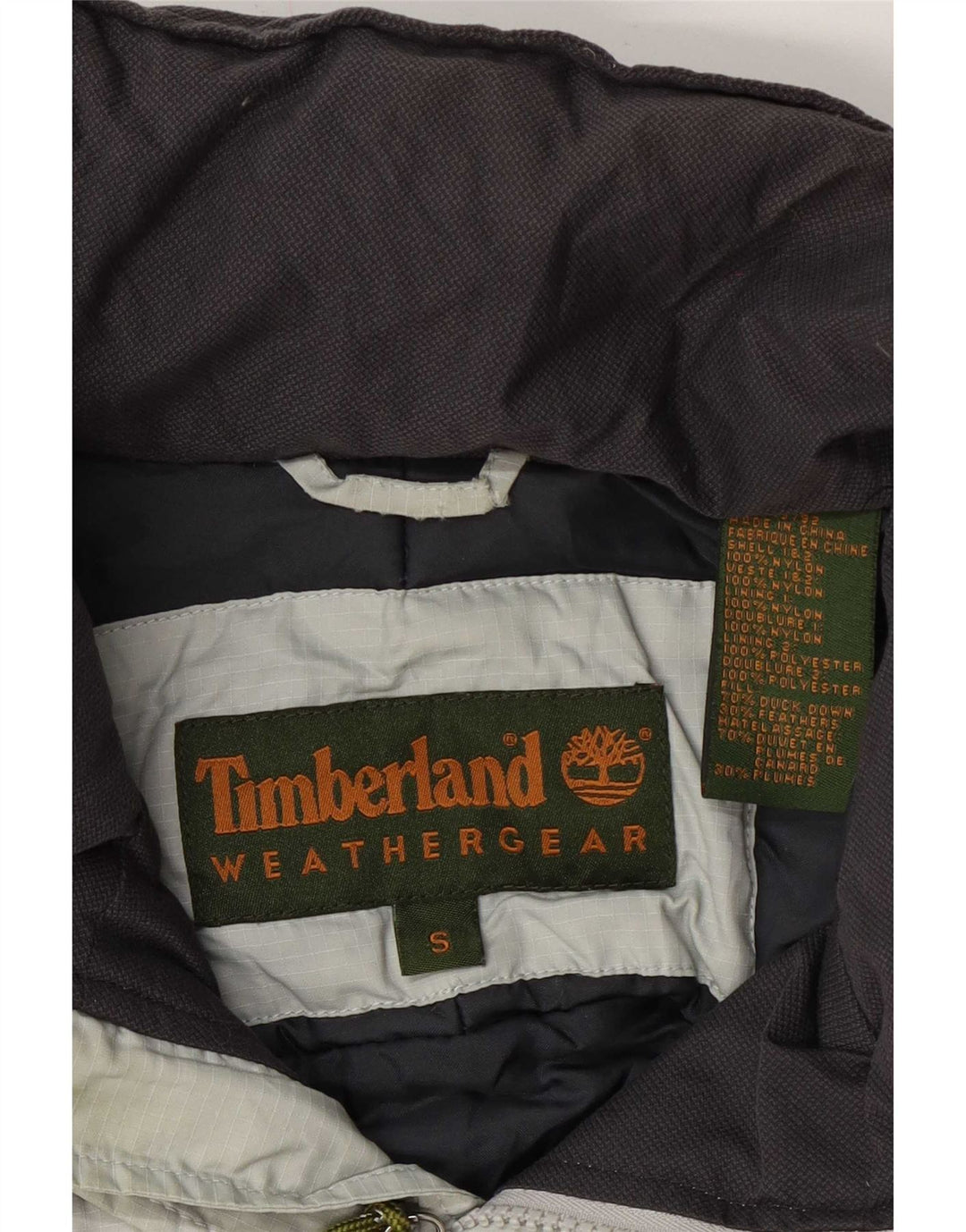 Giacca imbottita da uomo Timberland UK 36 Small Grigio Colourblock Nylon