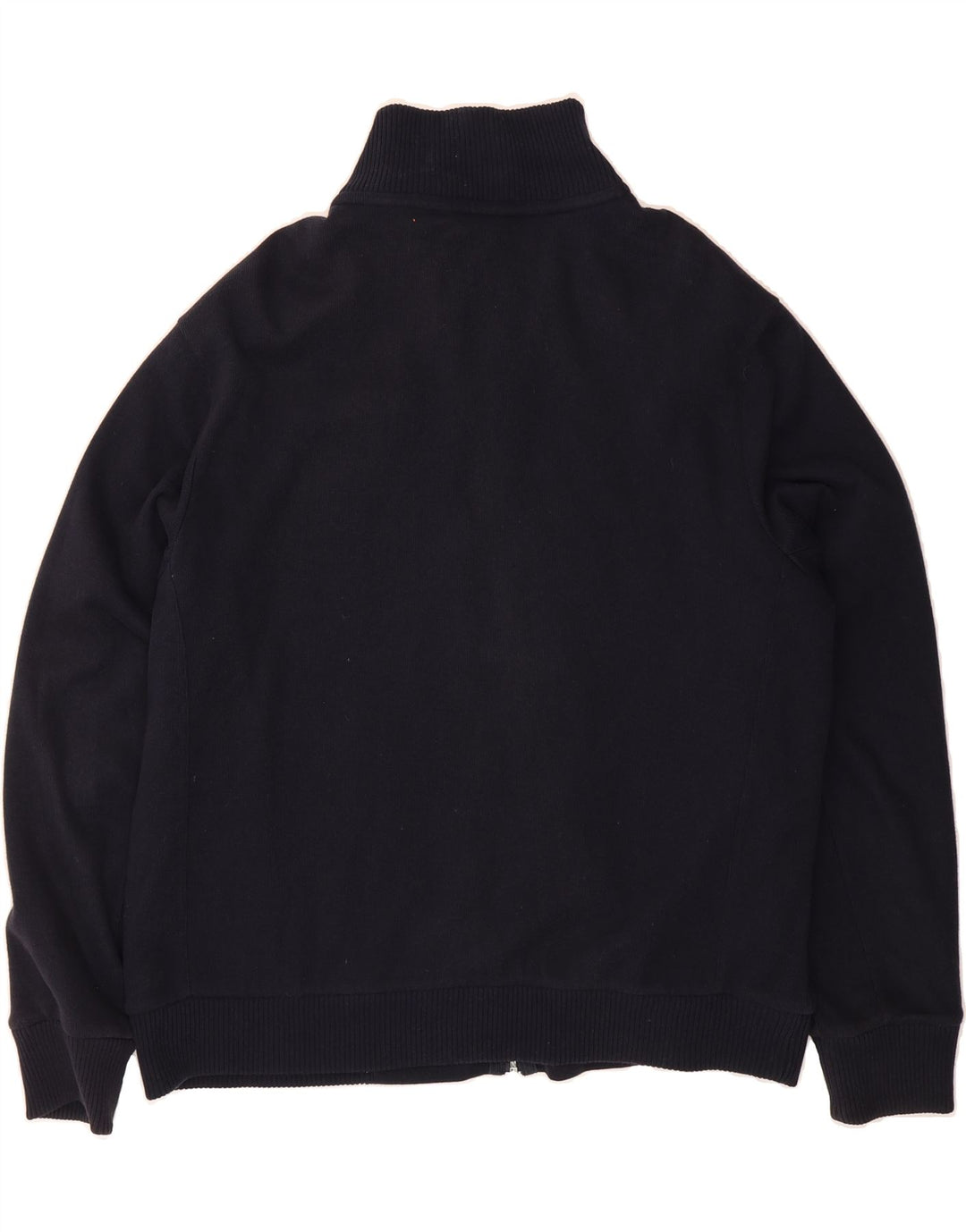 MARKS & SPENCER Mens Bomber Jacket UK 42 XL Navy Blue Cotton Vintage Marks & Spencer and Second-Hand Marks & Spencer from Messina Hembry 
