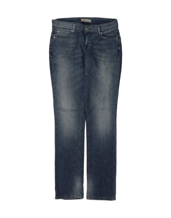 LEVI'S Womens 571 Slim Jeans W31 L34 Blue Cotton