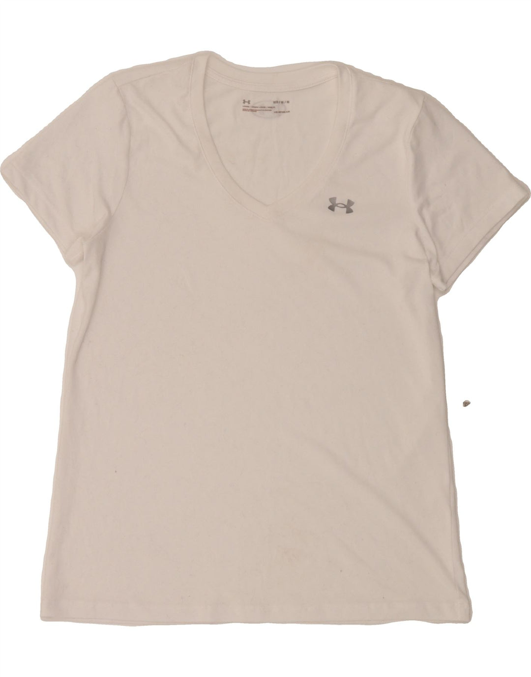 UNDER ARMOUR Womens T-Shirt Top UK 14 Medium White Vintage Under Armour and Second-Hand Under Armour from Messina Hembry 
