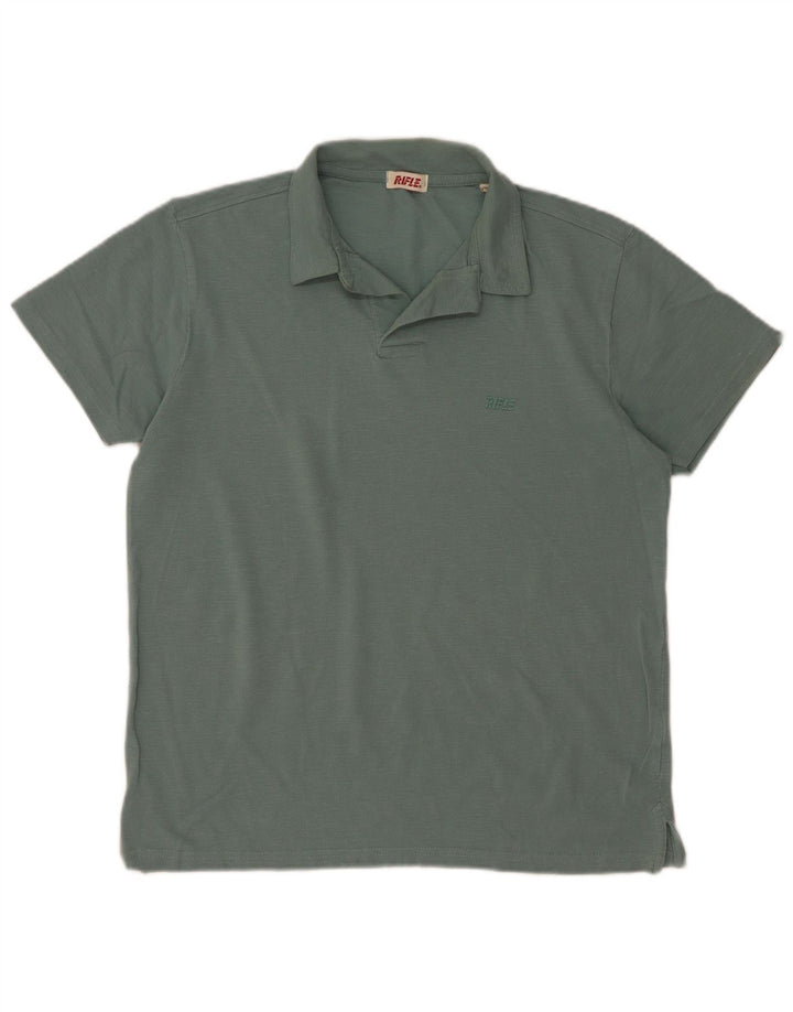 Polo da uomo Rifle in cotone kaki medio