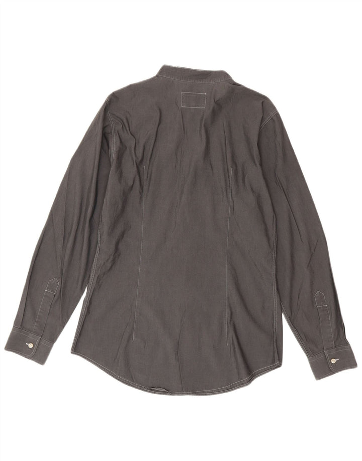Armani Jeans Mens Shirt Large Grey