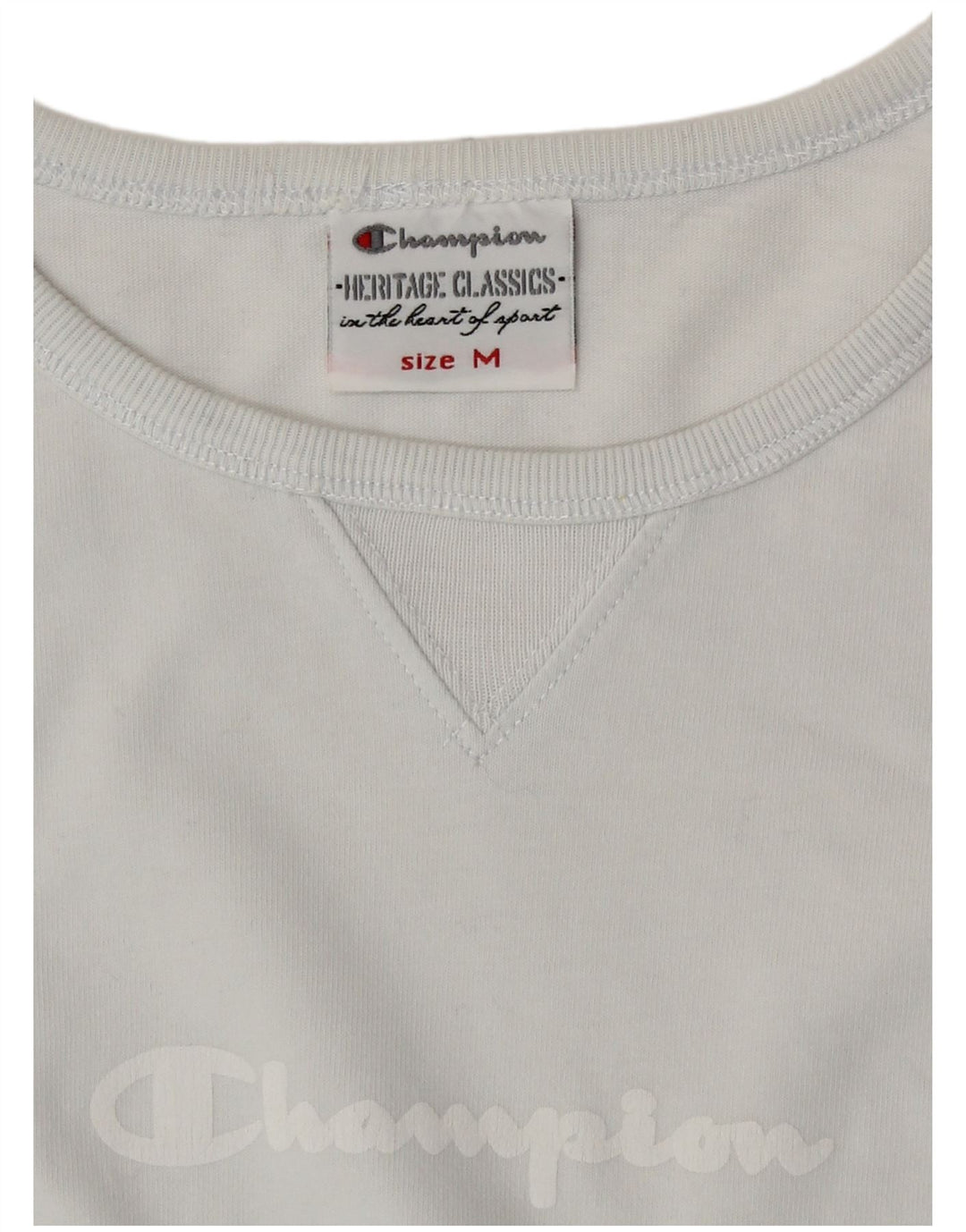 Champion Womens Heritage Classics Graphic Top manica lunga UK 12 Blu medio