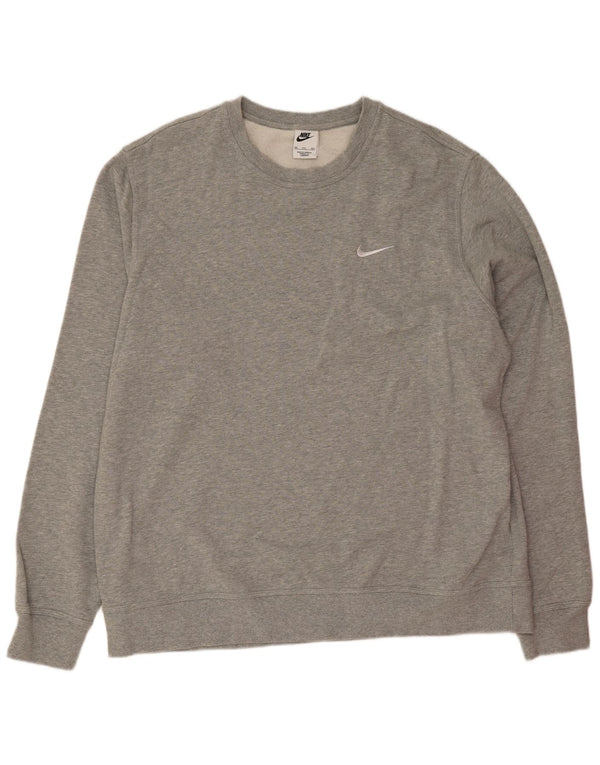 Nike Mens Sweatshirt Jumper 2XL Grey Cotton