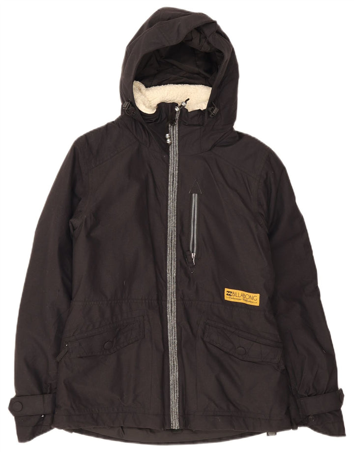Billabong Damen-Windbreakerjacke mit Kapuze, UK 10, Größe S, Schwarz, Polyamid