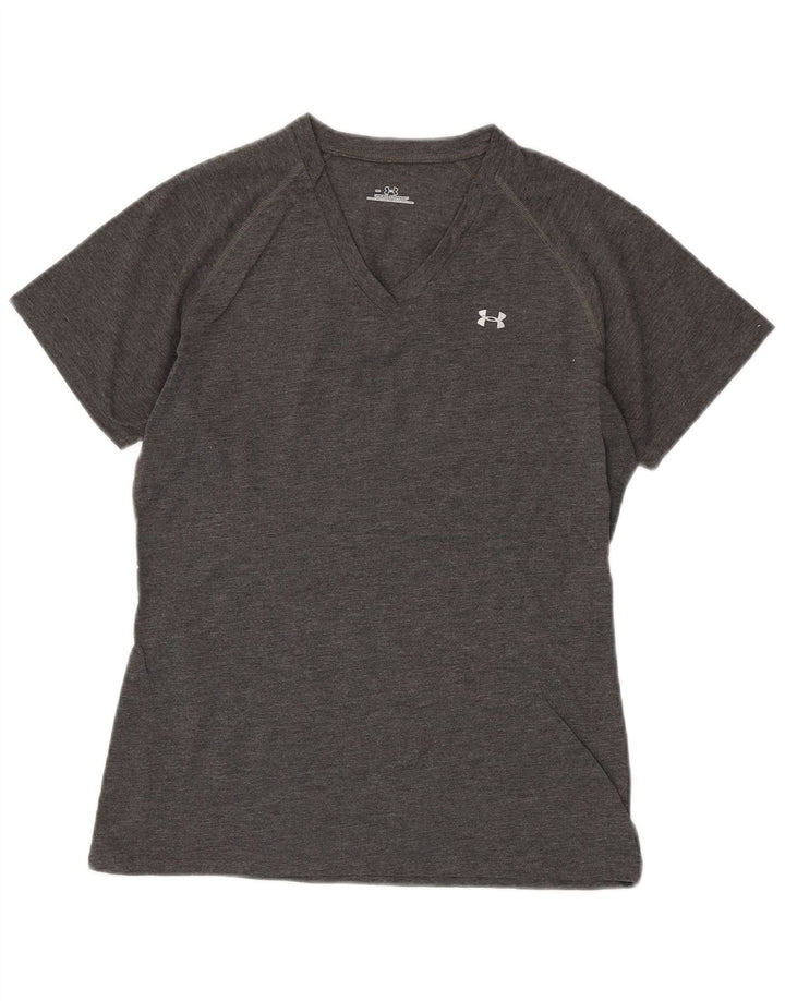 Damski T-shirt UNDER ARMOUR UK 12, średni szary poliester