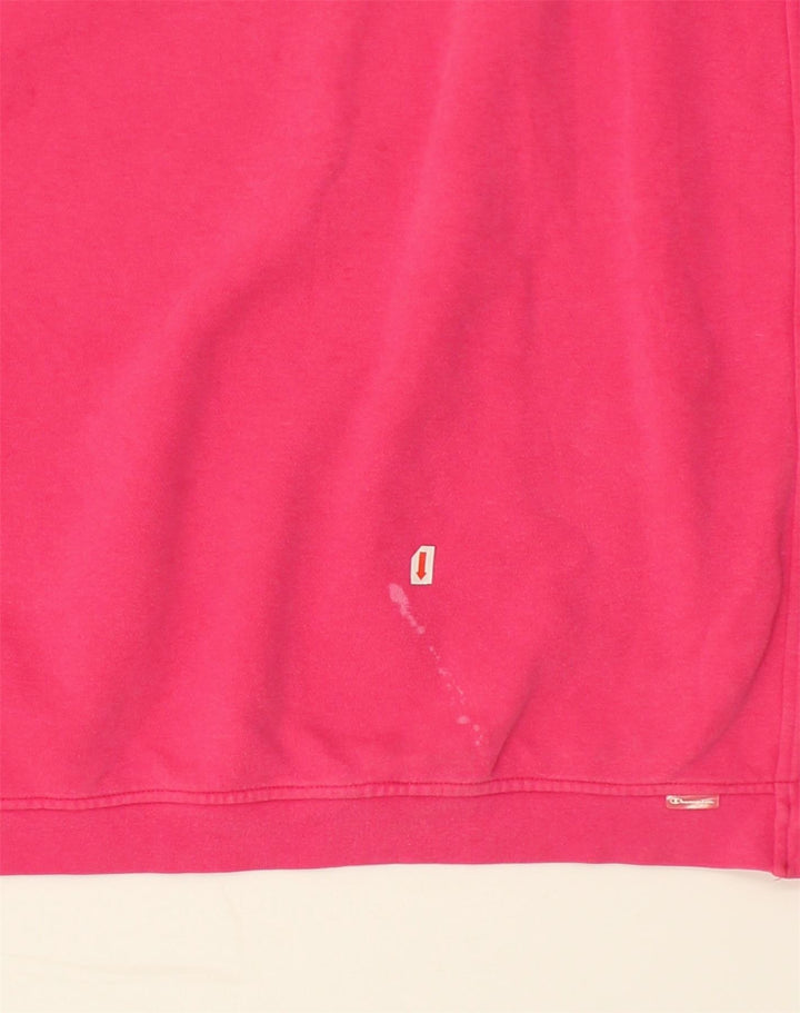 CHAMPION Womens Graphic Sweatshirt Jumper UK 20 2XL Pink Cotton | Vintage Champion | Thrift | Second-Hand Champion | Used Clothing | Messina Hembry 