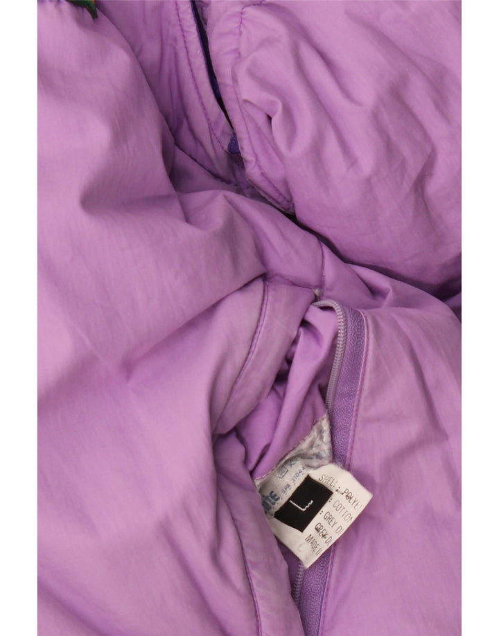 DOLOMITE Giacca imbottita reversibile da uomo UK 40 Large Viola Poliestere