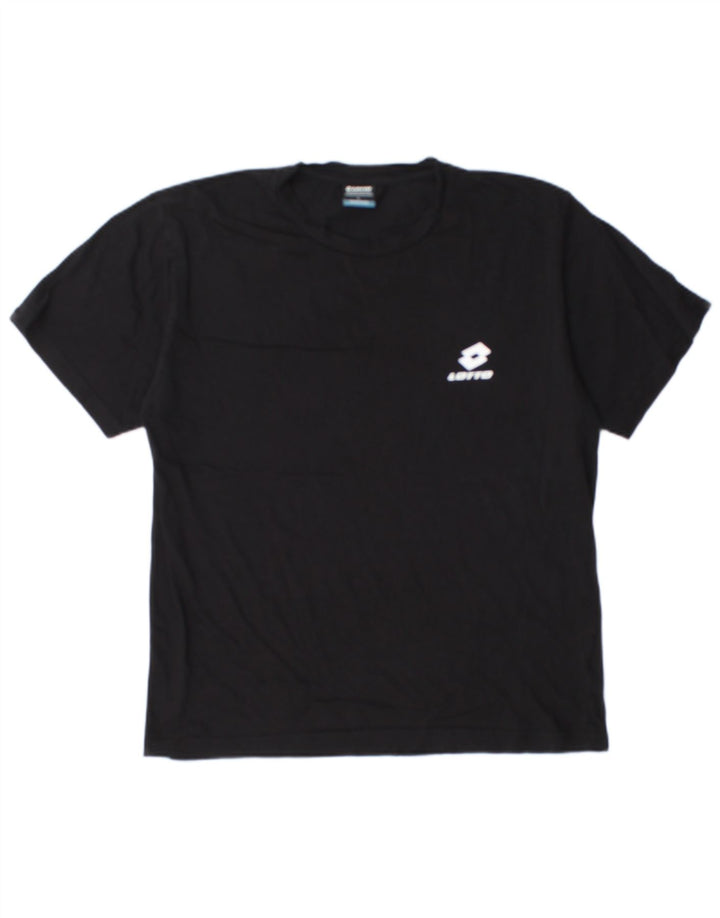 Lotto Herre T-Shirt Top Stor Sort Bomuld