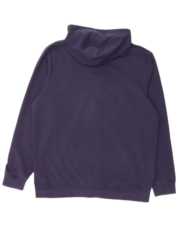 PUMA Mens Zip Hoodie Sweater Large Multicoloured Colourblock Cotton