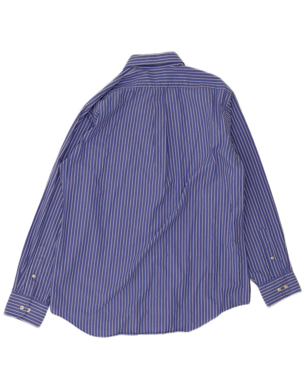 Chaps Herreskjorte str. 16 Large Blue Pinstripe Cotton