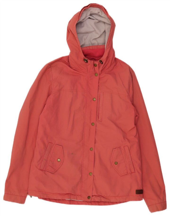 Fat Face Dame Hooded Windbreaker Jacket UK 12 Medium Pink Nylon