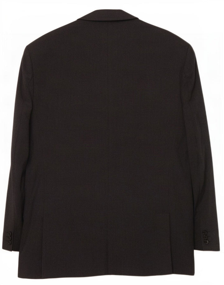 Marks & Spencer Veste blazer à 2 boutons pour homme UK 42 Large Gris Laine Vierge