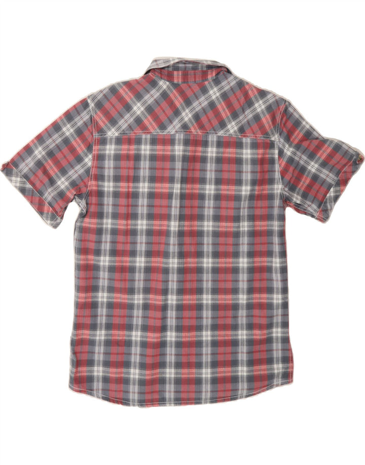 ARIZONA Mens Short Sleeve Shirt Large Pink Check Cotton Vintage Arizona and Second-Hand Arizona from Messina Hembry 