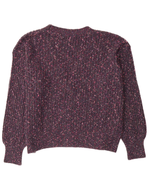 Marks & Spencer Dame cardigan Sweater UK 16 Large Purple Flecked