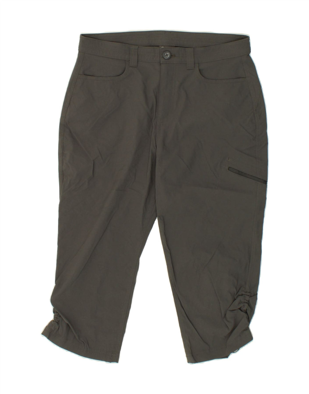 EDDIE BAUER Womens Capri Trousers US 12 Large W32 L20  Grey Nylon Vintage Eddie Bauer and Second-Hand Eddie Bauer from Messina Hembry 