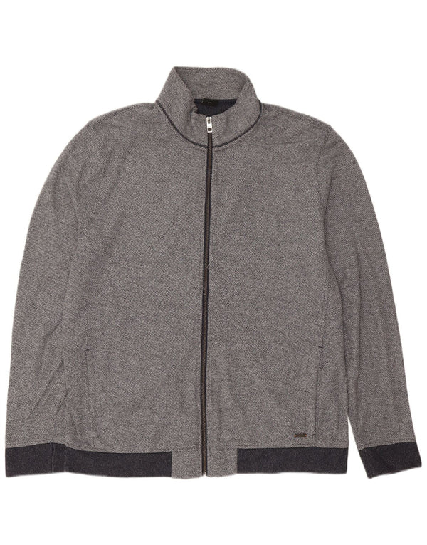 Hugo Boss Veste de survêtement pour homme 3XL Bleu marine Coton