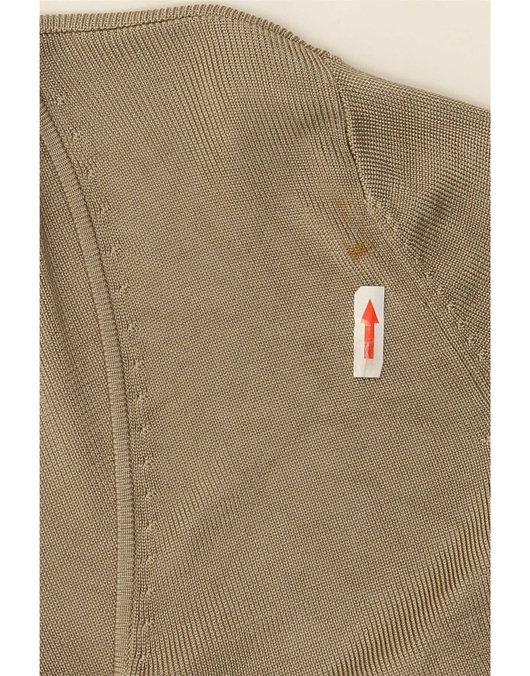 Oui Dame Cardigan Sweater UK 12 Medium Khaki Viscose