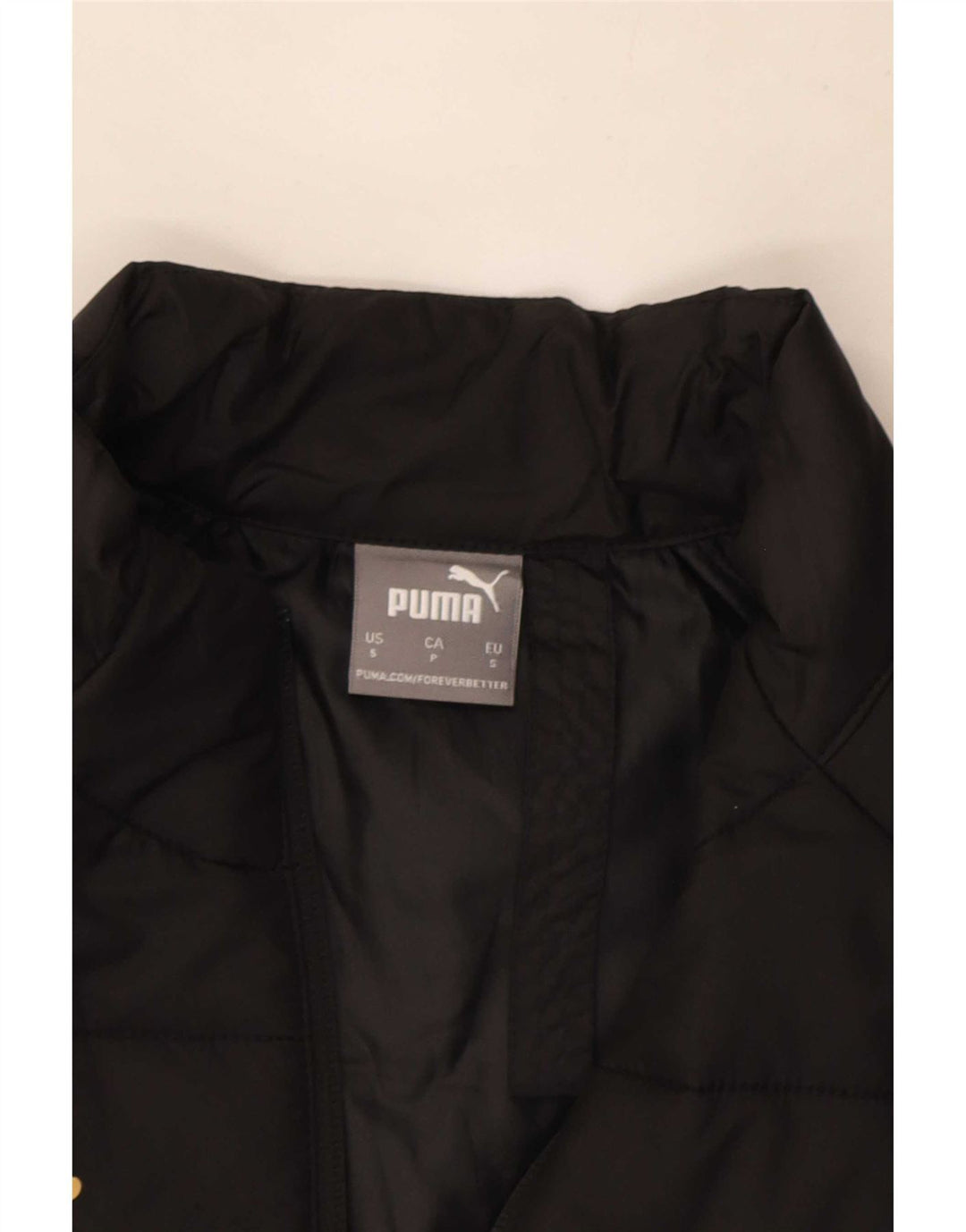 Puma Mens Padded Gilet UK 36 Small Negru Poliester