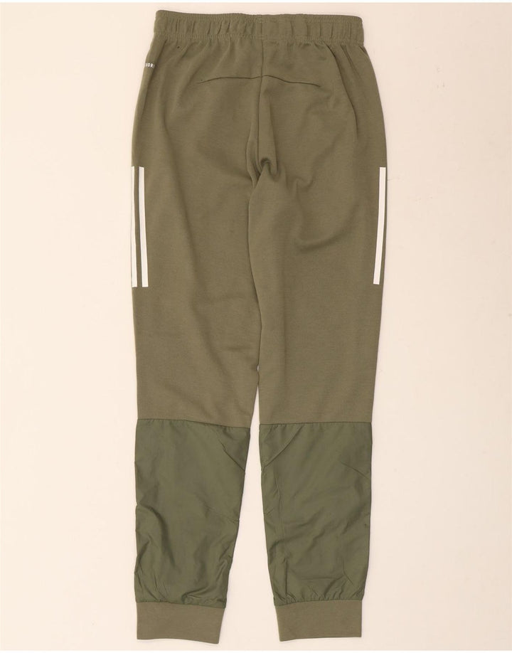 ADIDAS Mens Aeroready Tracksuit Trousers Joggers Small Khaki Polyester