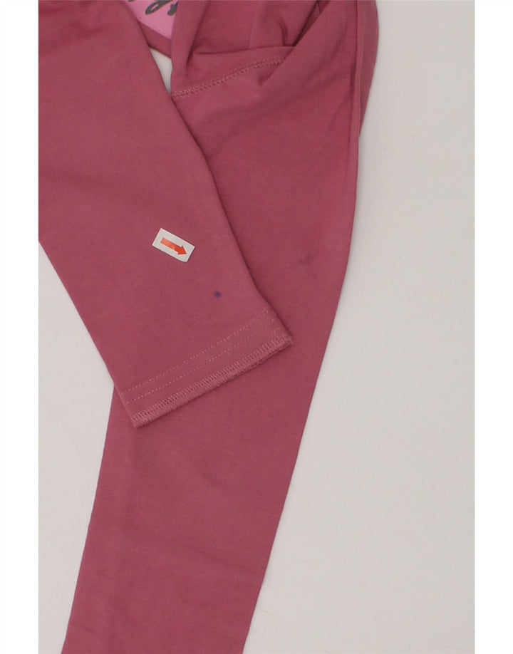 CHAMPION Girls Graphic Top Long Sleeve 5-6 Years XS Pink Cotton | Vintage Champion | Thrift | Second-Hand Champion | Used Clothing | Messina Hembry 