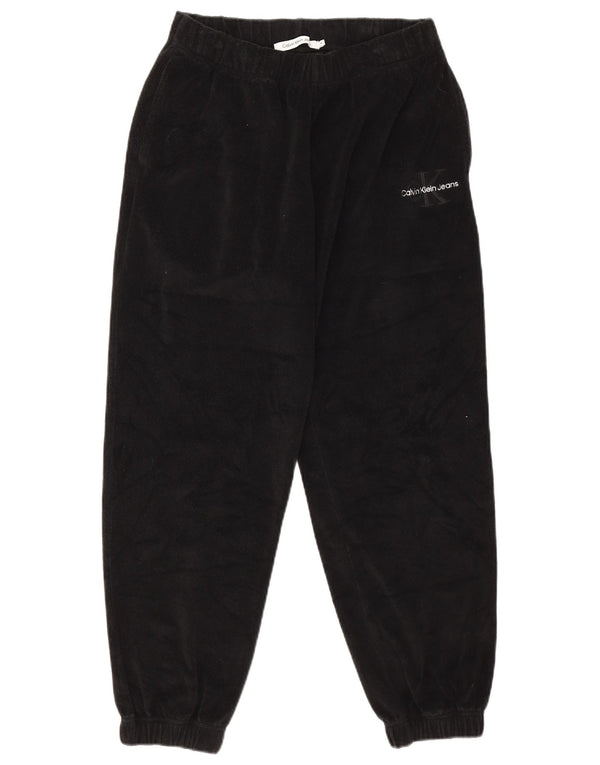 Damskie aksamitne spodnie dresowe Calvin Klein Joggers UK 12 Medium Black