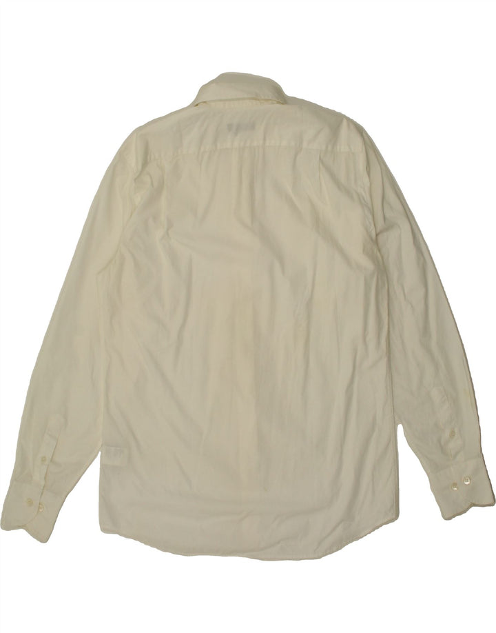 GAS Mens Shirt Size 16 Large White Cotton Vintage Gas and Second-Hand Gas from Messina Hembry 