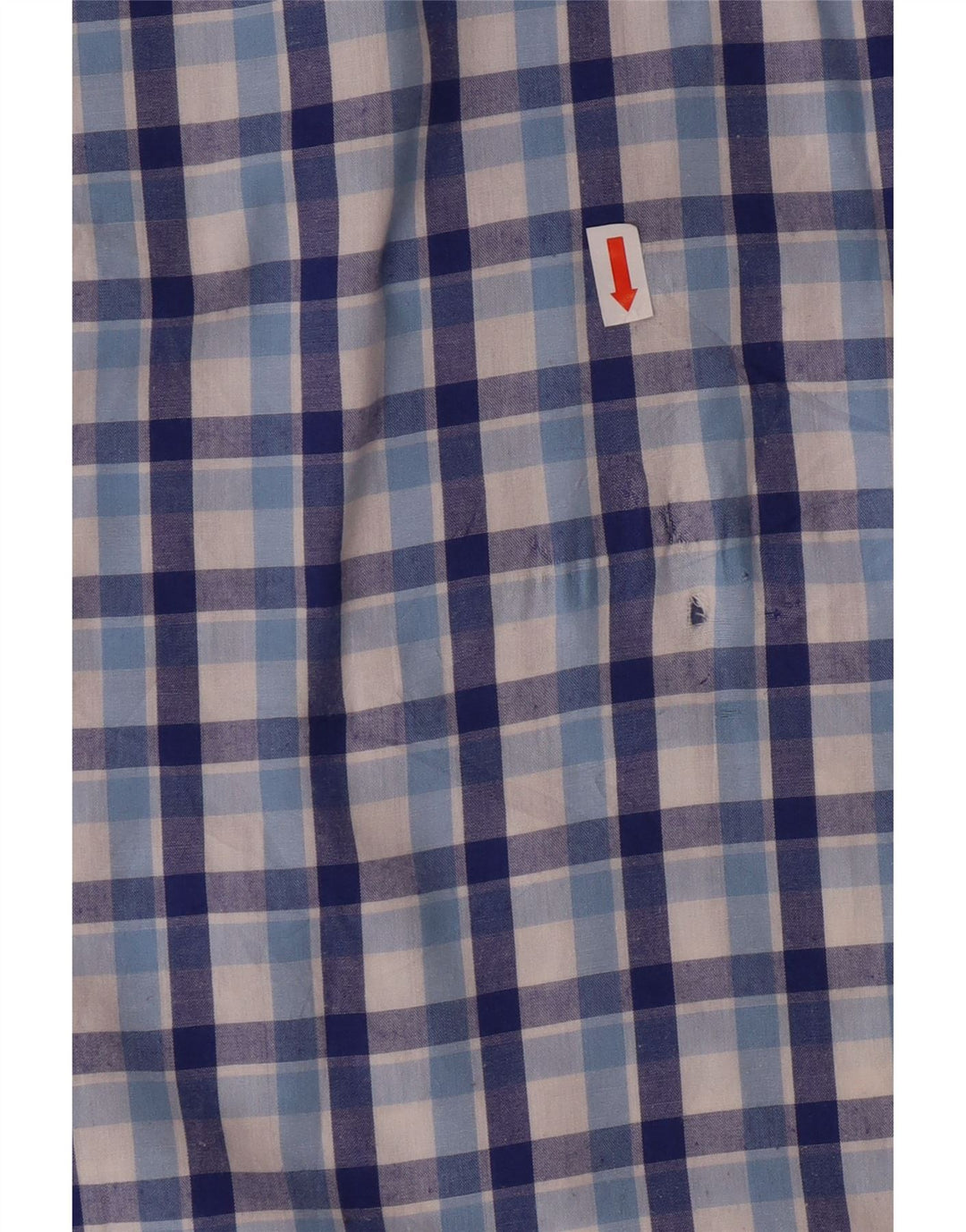 CHAPS Mens Big & Tall Shirt 3XL Blue Check Cotton Vintage Chaps and Second-Hand Chaps from Messina Hembry 