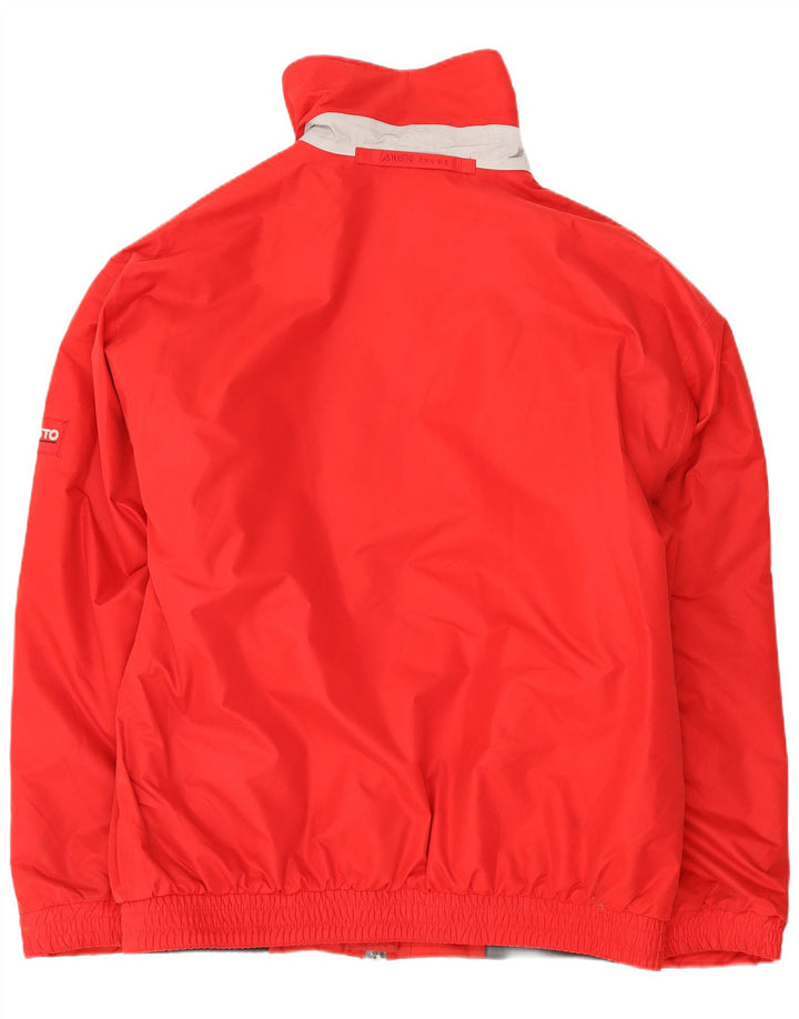 Jaqueta corta-vento masculina Musto Reino Unido 38 poliéster vermelho médio