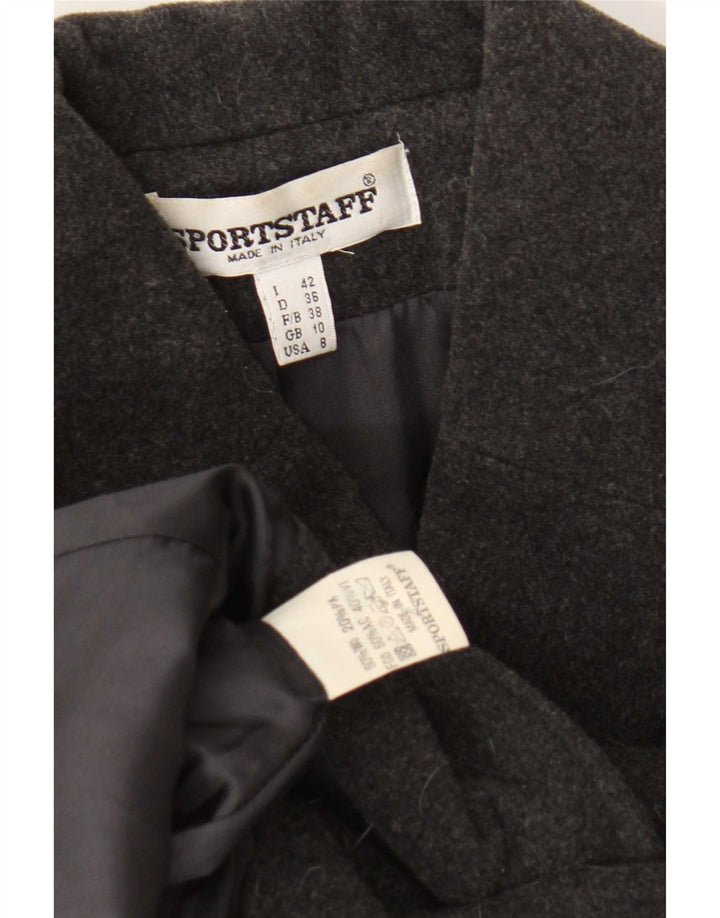Sportstaff Womens Pea Coat UK 10 Small Grey Uld