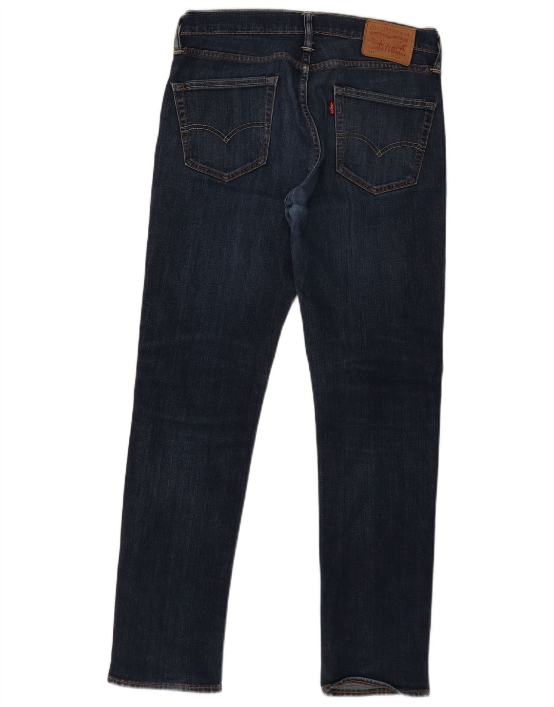Levi's Uomo 511 Slim Jeans W32 L32 Cotone Blu Navy