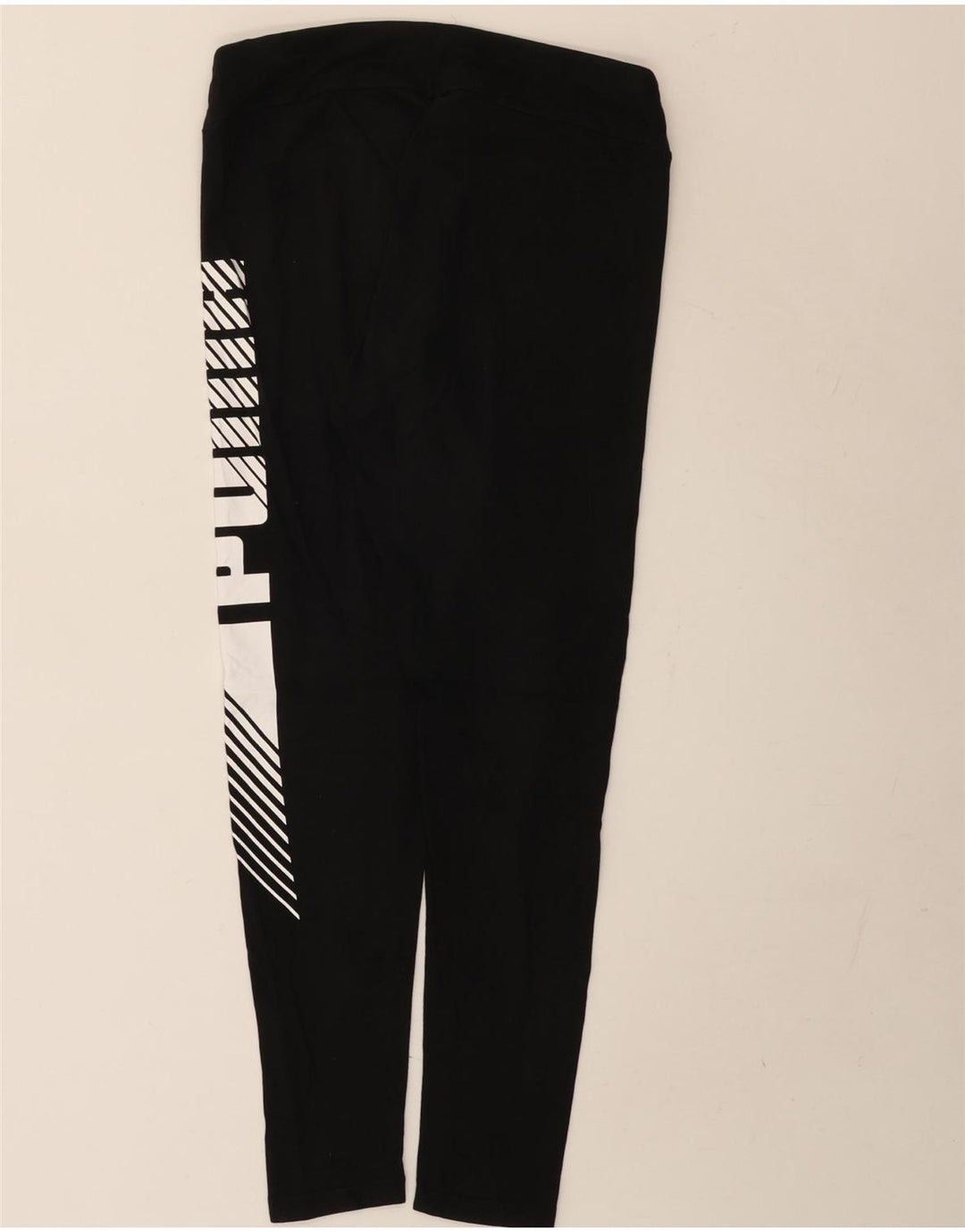 Puma Womens Graphic Leggings UK 12 Medium Black
