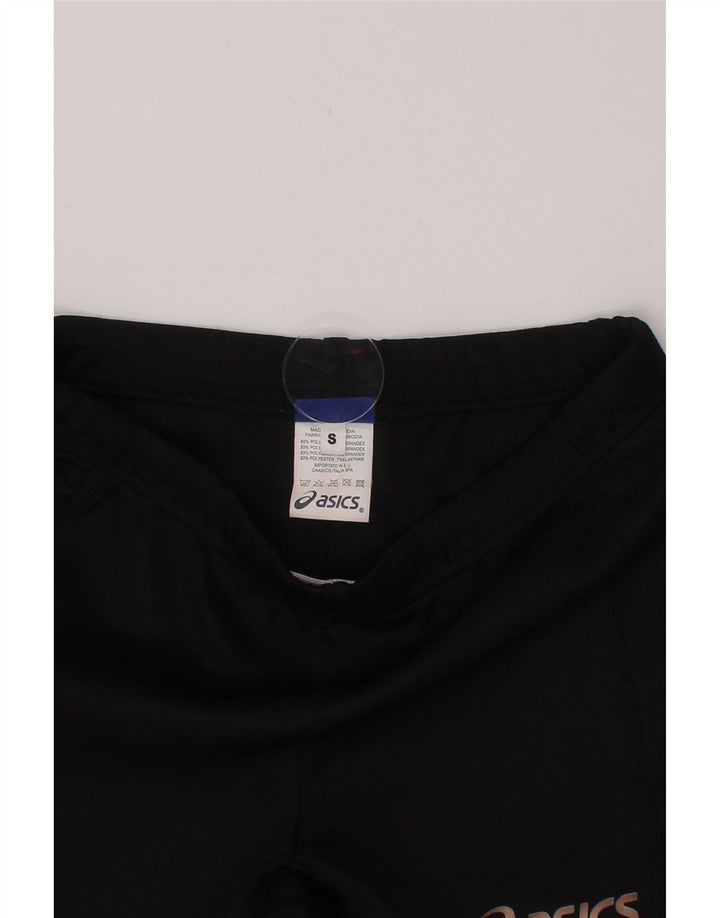 ASICS Boys Graphic Sport Shorts 9-10 Years Small  Black Polyester Vintage Asics and Second-Hand Asics from Messina Hembry 