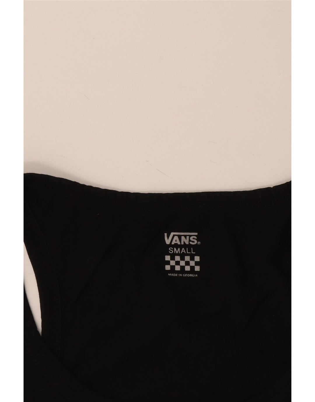 Vans Womens Graphic Vest Top UK 10 Small Black