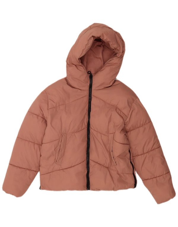 Wattierte Jacke mit Kapuze von Zara für Mädchen, 13–14 Jahre, Rosa, Polyamid