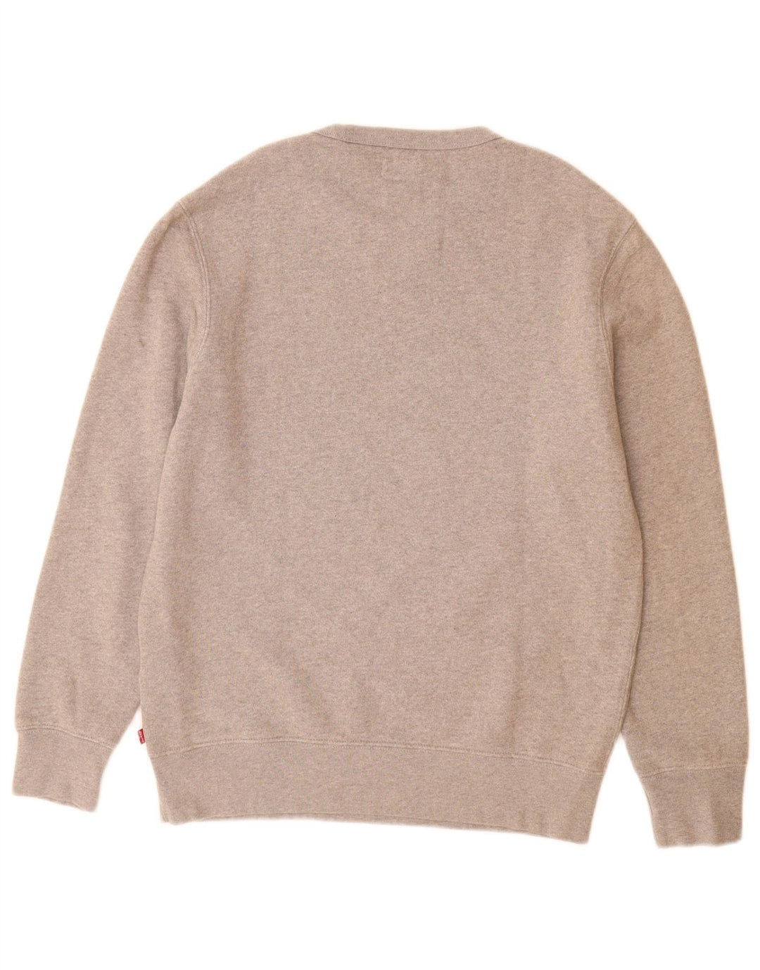 Levi's Mens Graphic Sweatshirt Jumper Small Grey Cotton
