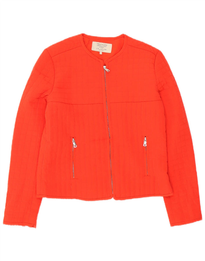 Giacca trapuntata Trafaluc da donna Zara UK 14 Poliestere arancione medio