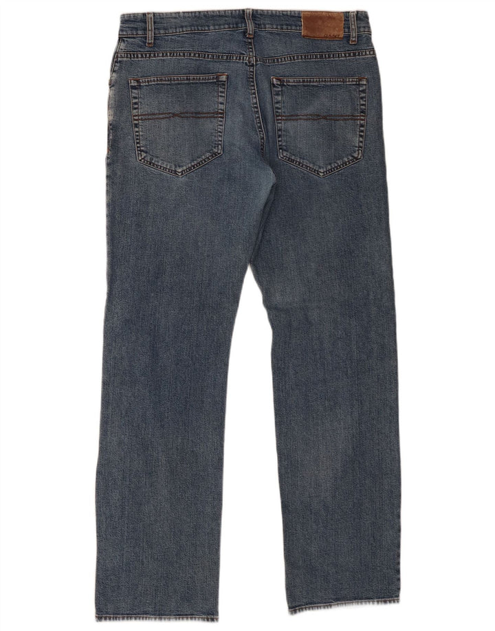Gant Mens Straight Jeans W34 L32 Blue Cotton