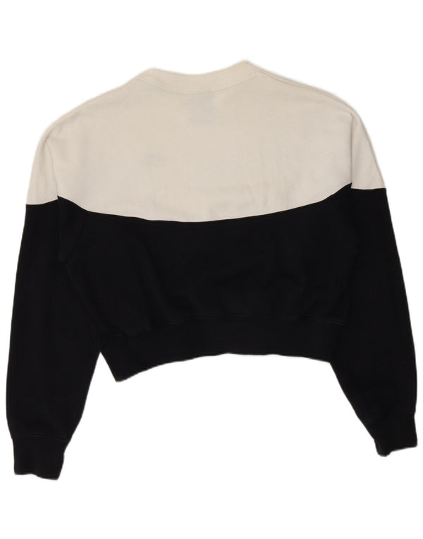 Damska bluza Nike Crop Sweatshirt UK 14, średni czarny, blok kolorów