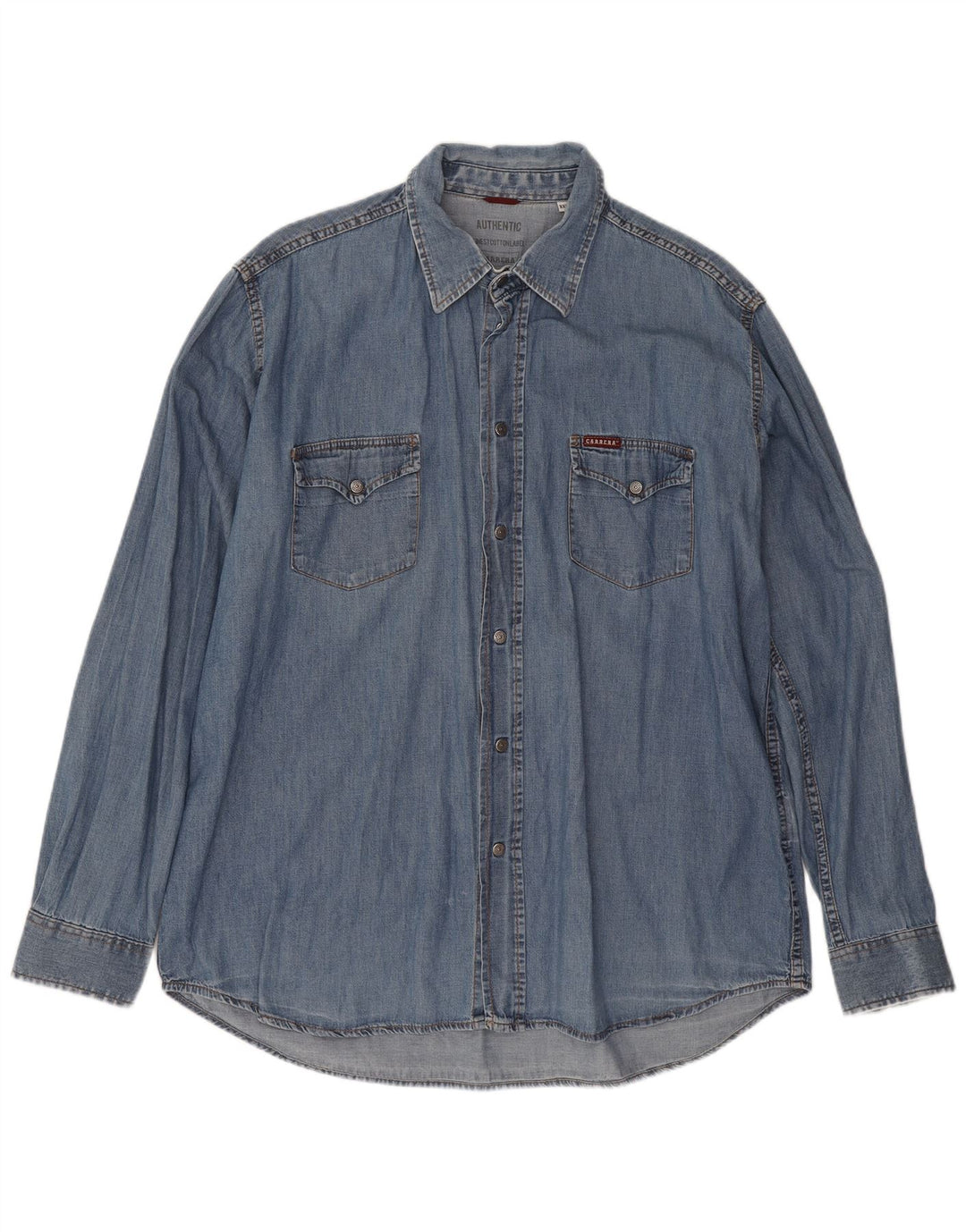Carrera denimskjorte til mænd 2XL blå bomuld