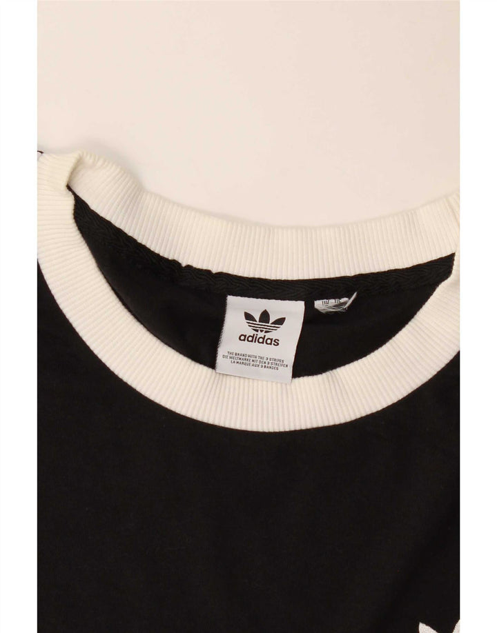Adidas Męski T-shirt Top Duży Czarny
