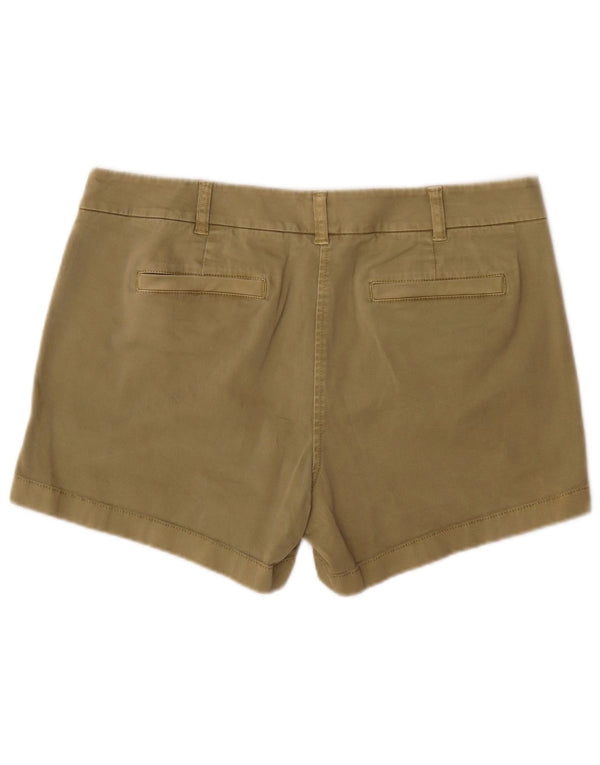 J. Shorts Chino femininos Crew US 12 Grande W34 Algodão cáqui