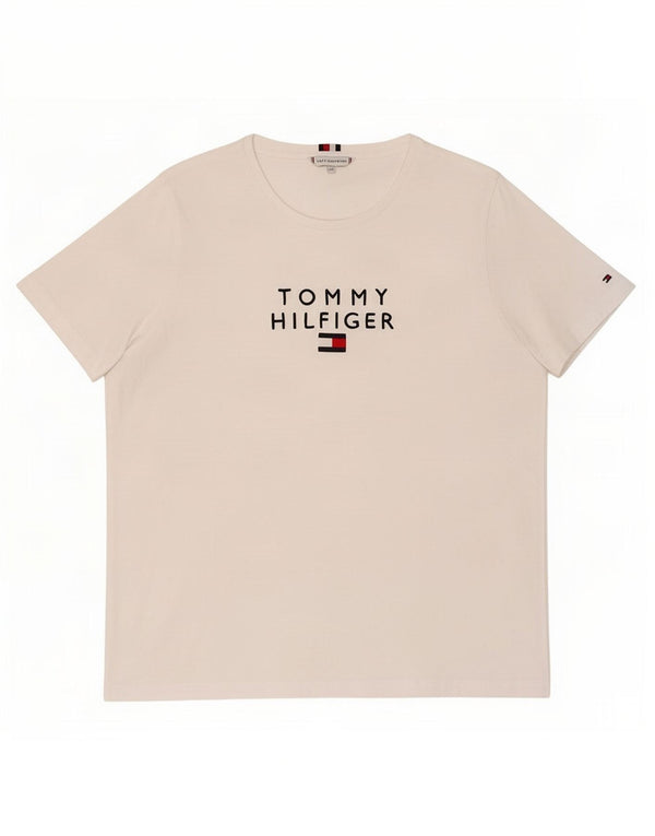 Maglietta grafica da donna Tommy Hilfiger Top UK 20 2XL Bianca