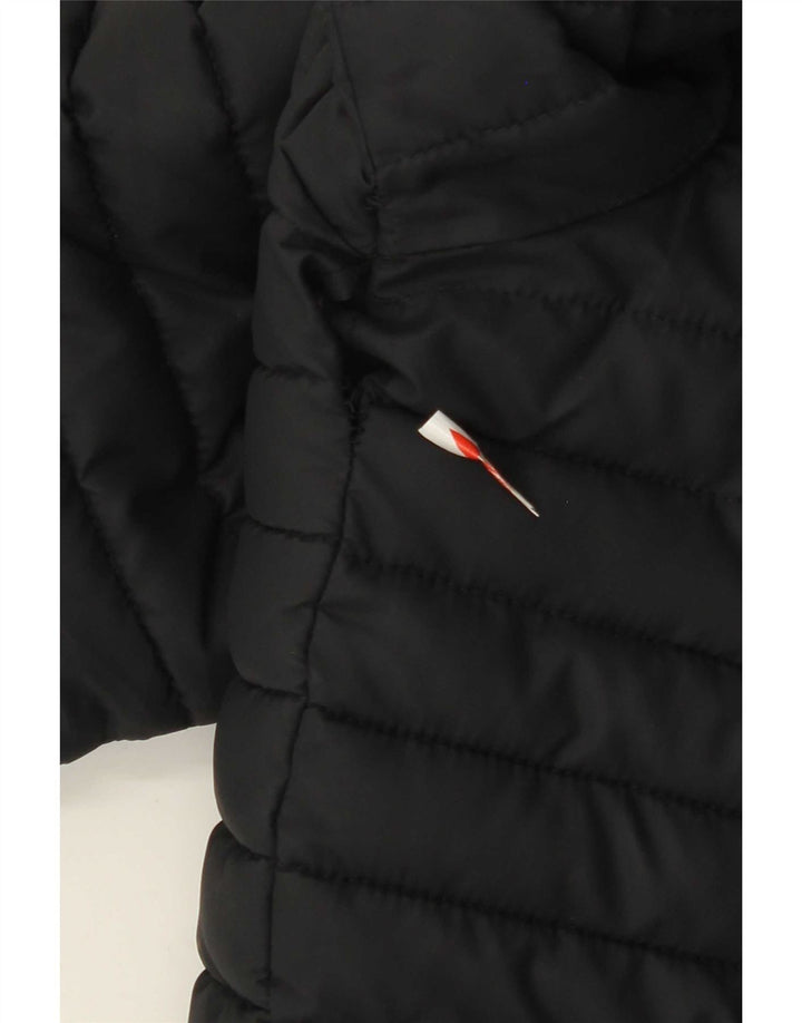 Superdry Veste matelassée à capuche pour hommes UK 40 Large Bleu Marine Polyester